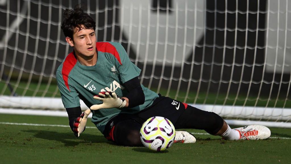 Marcelo Pitaluga in Liverpool training