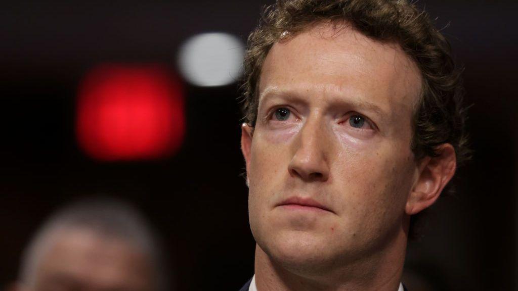 Mark Zuckerberg, CEO of Meta testifies before the Senate Judiciary Committee at the Dirksen Senate Office Building on 31 January