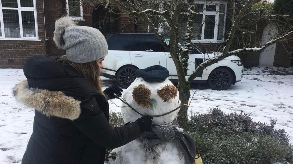 A snowman