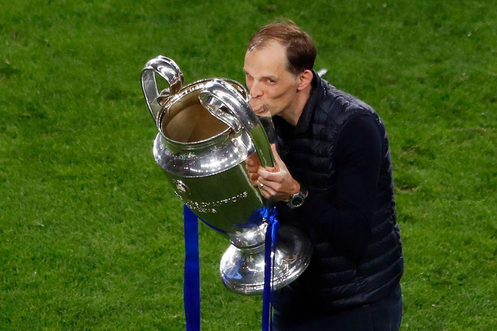 Thomas Tuchel after winning the Champions League with Chelsea