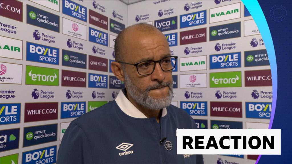 It was a tough night for West Ham - Nuno