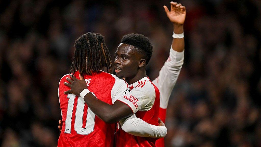 ARsenal celebrate