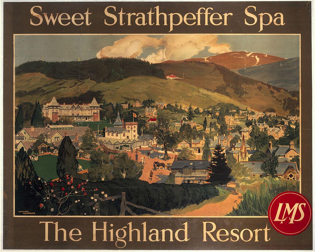 A poster advertising Strathpeffer