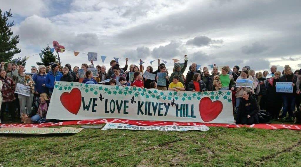 Local opposition group on top of the hill