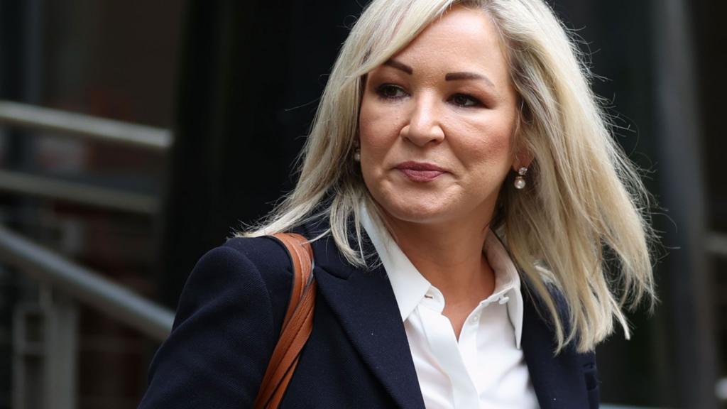 Picture of Michelle O'Neill. who has blonde hair looking off camera.