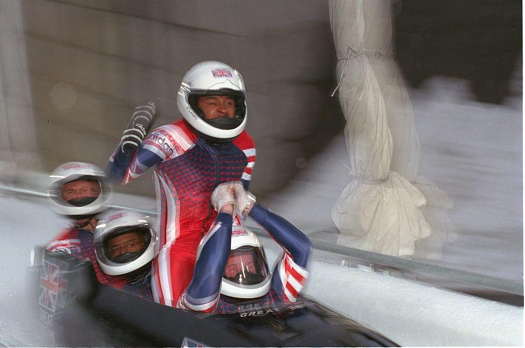 Sean Olsson, Dean Ward, Courtney Rumbolt and Paul Attwood win bobsleigh bronze for Team GB at the 1998 Winter Olympics in Nagano, Japan