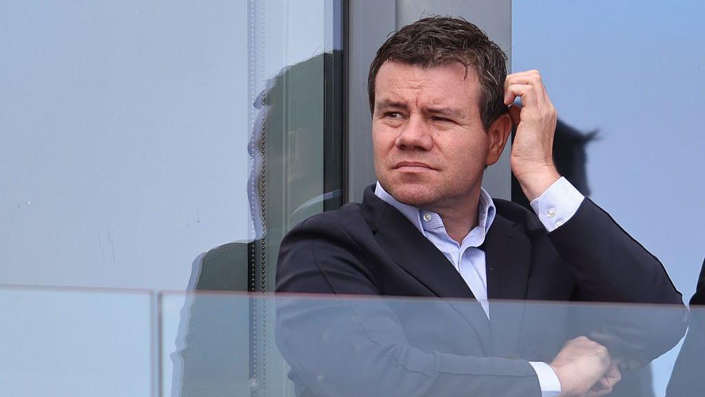 Newcastle United Director of Football Ross Wilson scratches his head