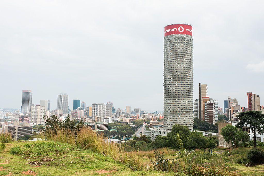 An image of Ponte tower residential building on the city skyline in the Hillbrow district of Johannesburg, South Africa.