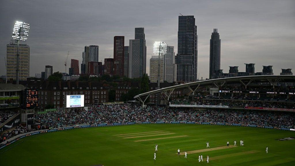 Dark skies at The Oval