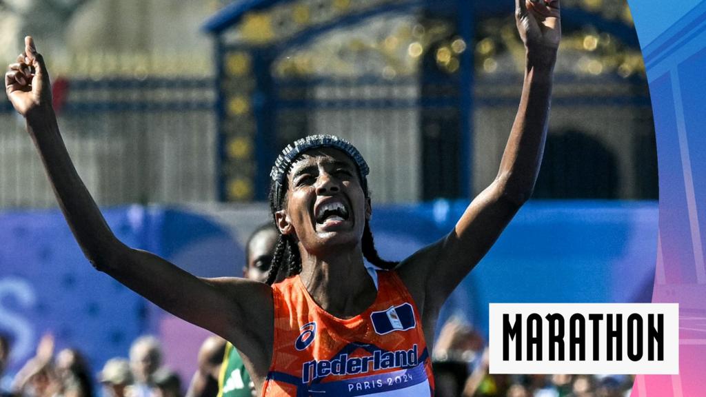 Paris 2024 Olympics video Safan Hassan wins women's marathon BBC Sport