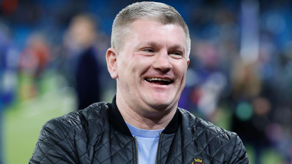 Ricky Hatton smiles