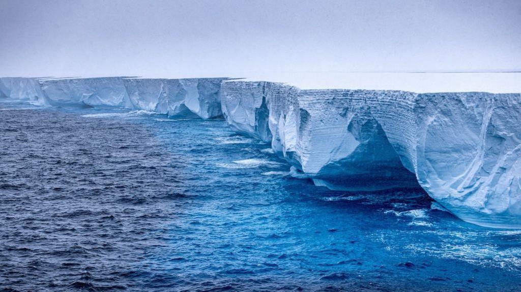 Huge iceberg in the sea