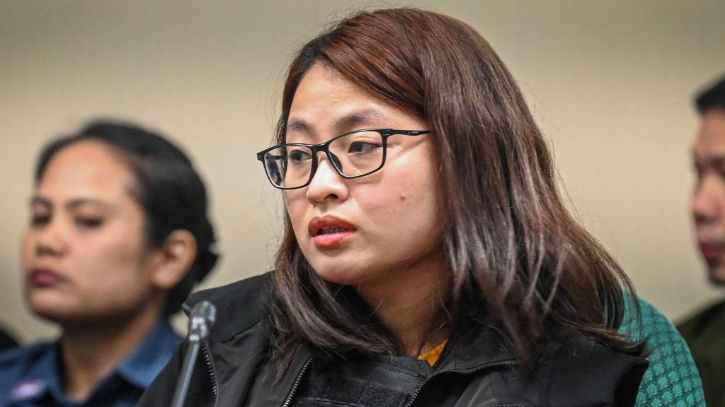 Alice Leal Guo, former mayor of Bamban in Philippines' Tarlac province, attends a hearing at the Senate in Manila over accusations of human trafficking and links to Chinese organised crime, on September 9, 2024