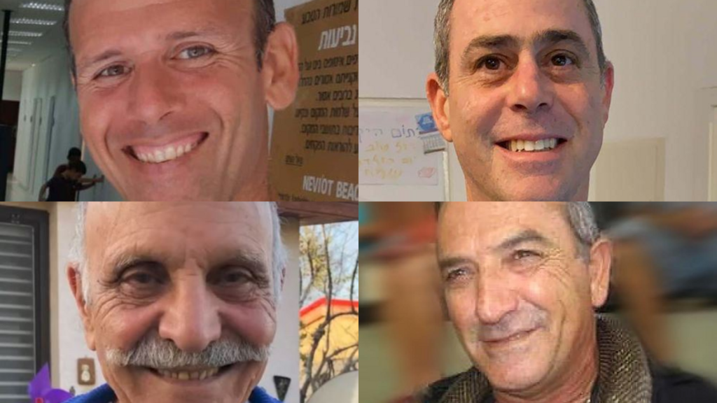 Clockwise, left to right: Ohad Yahalomi, Tsachi Idan, Itzik Elgarat, and Shlomo Mansour