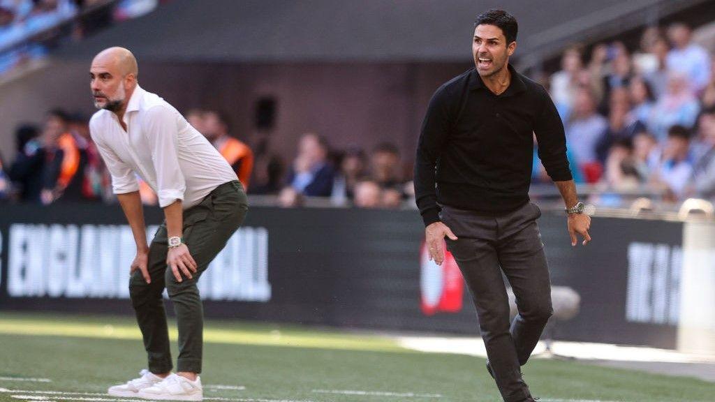 Pep Guardiola and Mikel Arteta