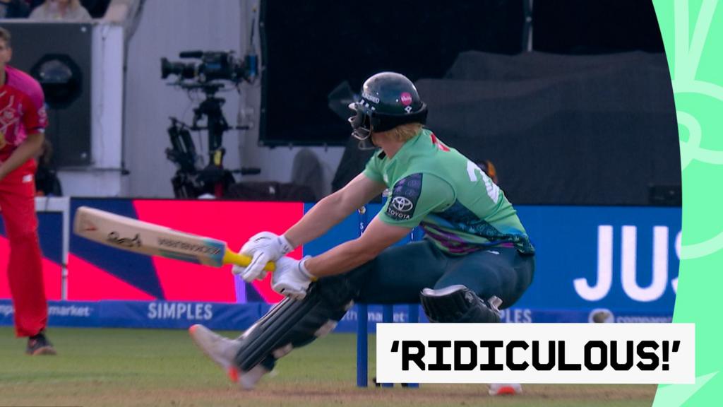 Oh my word - Cox reverse scoops Singh Dale for six