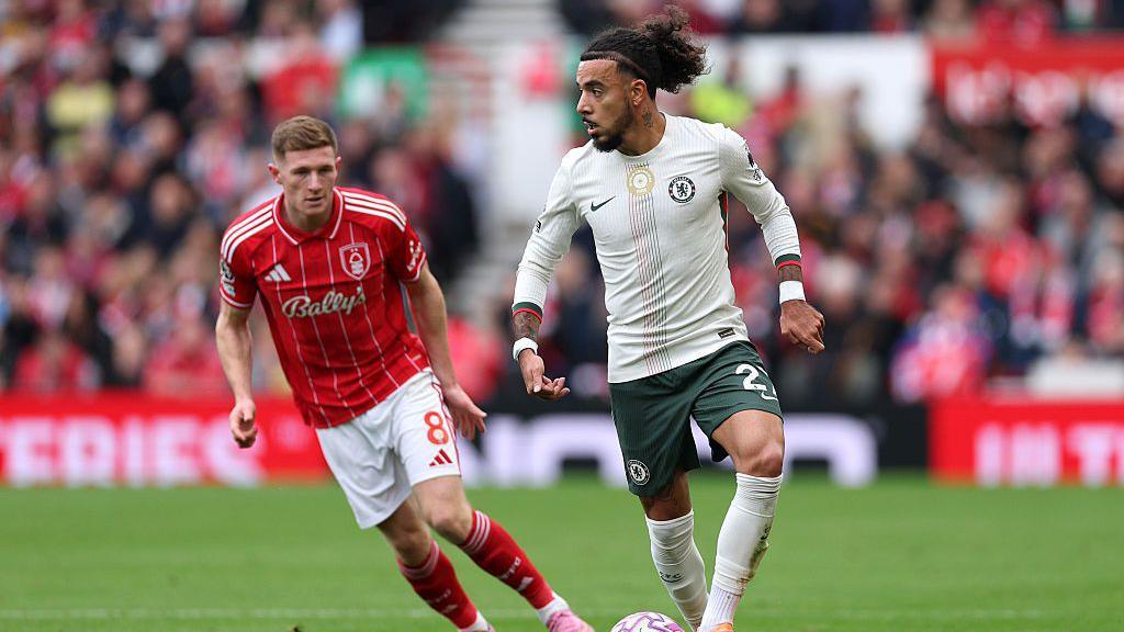 Malo Gusto on the ball for Chelsea