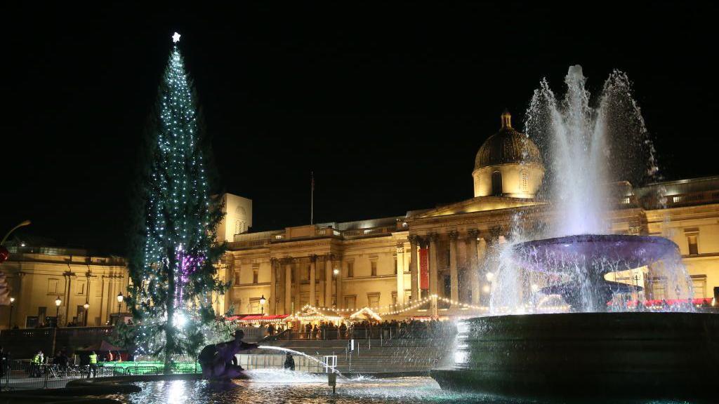 Christmas tree in Trafalgar Square