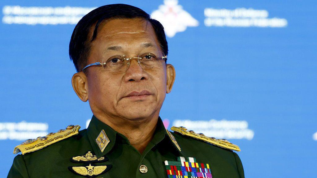 Commander-in-Chief of Myanmar's armed forces and Head of Myanmar's coup regime, Senior General Min Aung Hlaing 