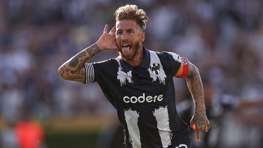 Sergio Ramos of FC Monterrey celebrates