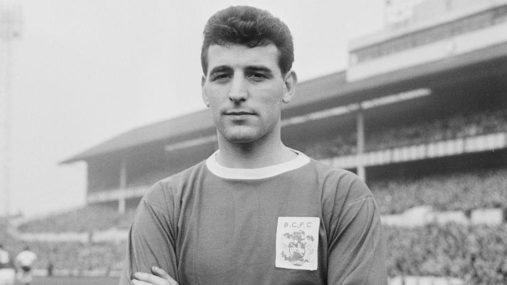 Ken Leek in Birmingham City colours in 1961 