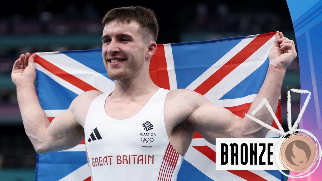 Hepworth becomes first British man to win Olympic vault medal