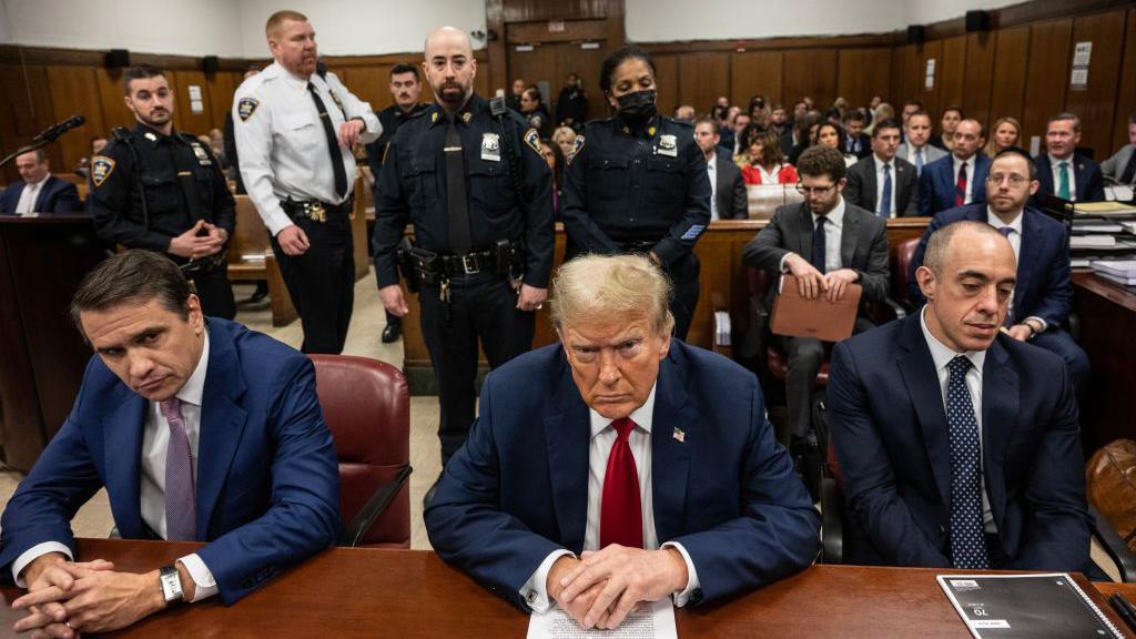 Donald Trump attends his New York criminal trial