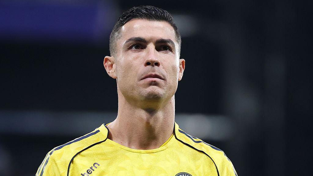 Head-and-shoulders image of Cristiano Ronaldo in a yellow Al-Nassr shirt