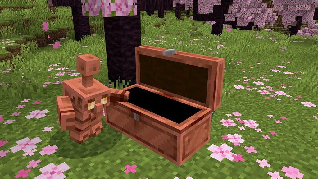 the copper golem and chest