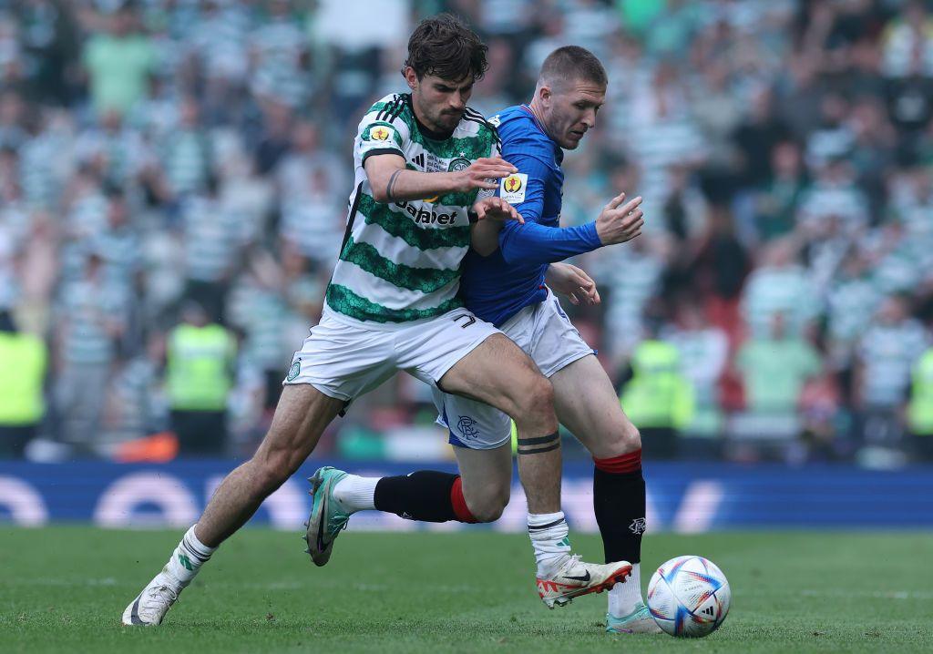 Celtic playing against Rangers in Scottish Cup Final