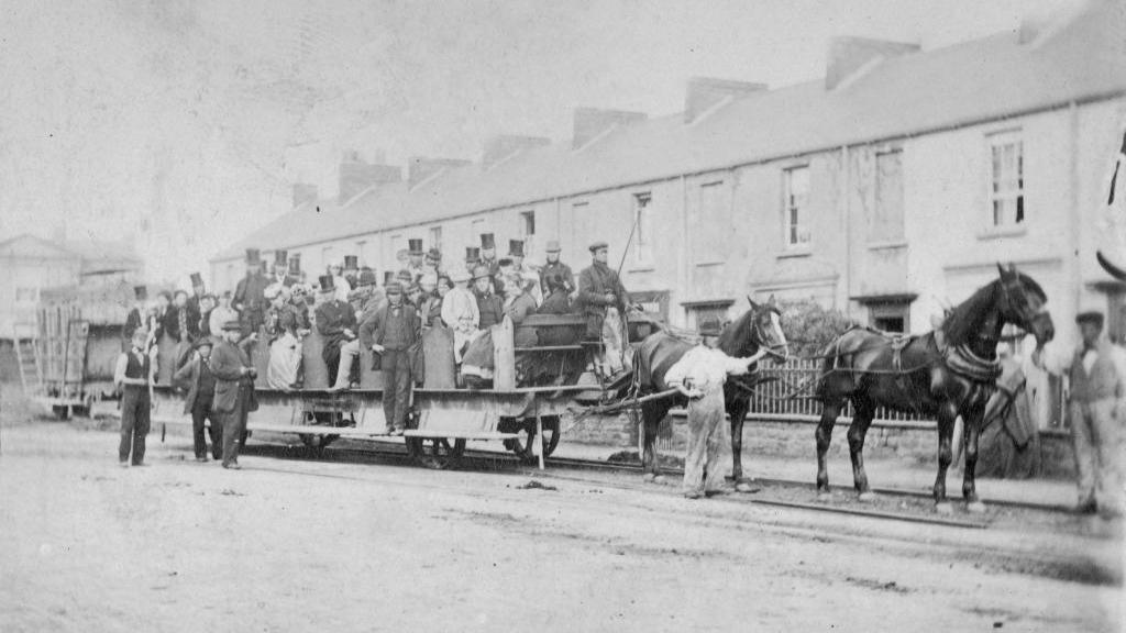 Rheilffordd y Mwmbwls yn 1864