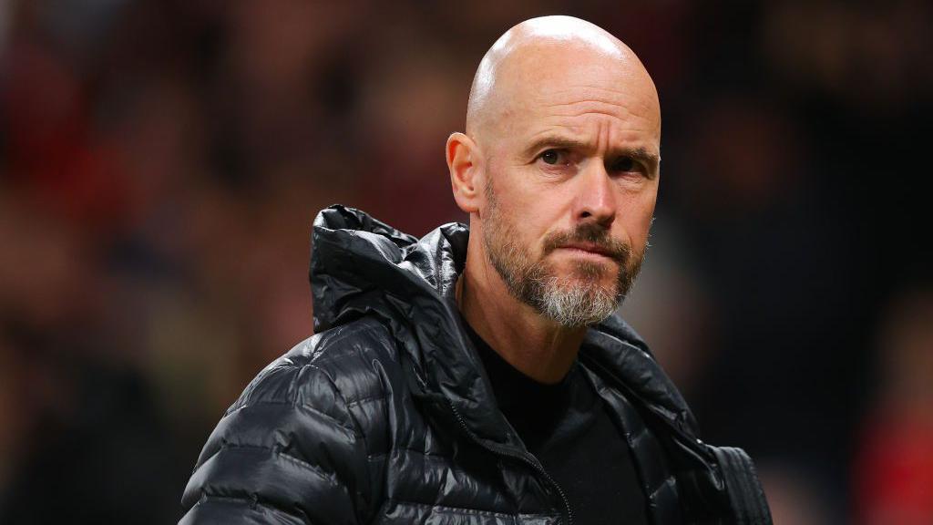 Erik ten Hag looks on thoughtfully