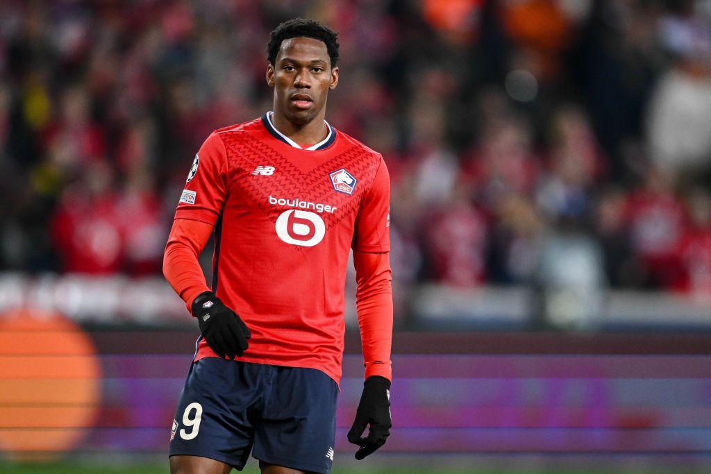 Jonathan David looks connected  during Lille's Champions League lucifer  against Borussia Dortmund
