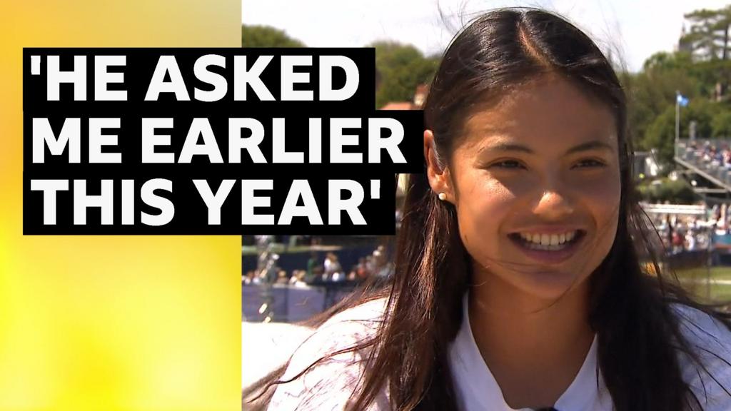 How Raducanu accepted Alcaraz's doubles partner request