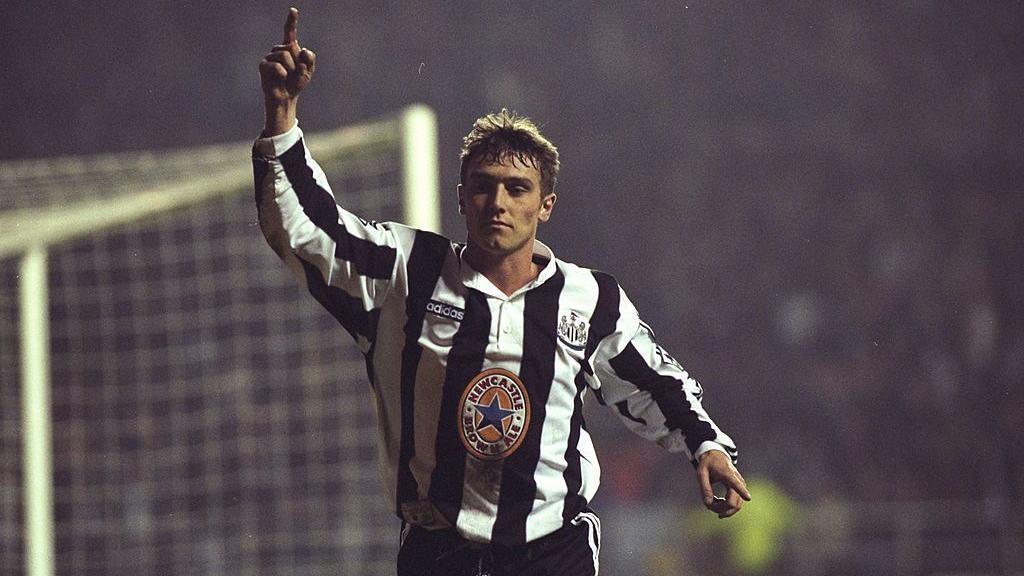 Clark in action for Newcastle 