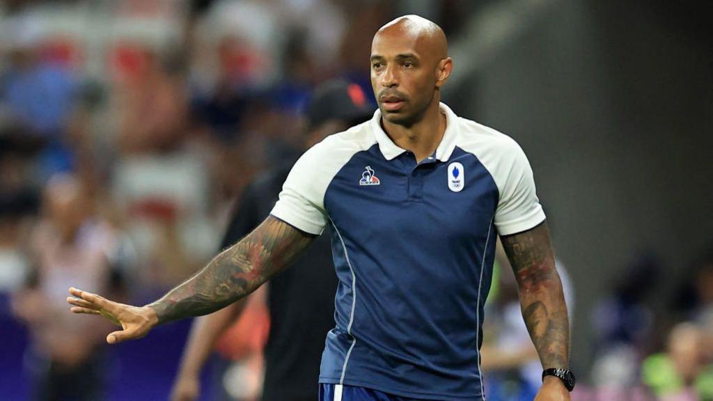 Thierry Henry on duty as France boss