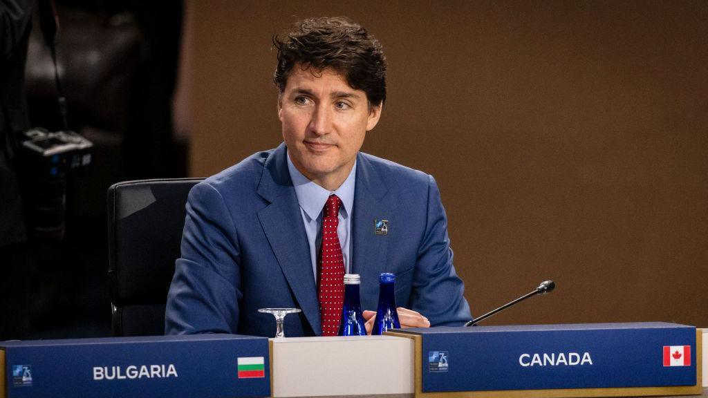 Justin Trudeau attends the Nato 75th anniversary summit in Washington DC 