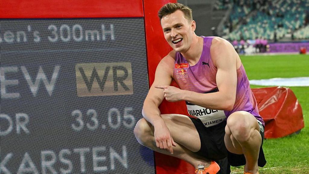 Warholm sets first 300m hurdles world record in Diamond League