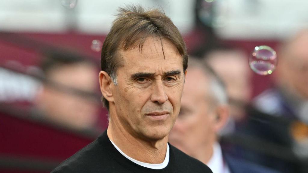 Julen Lopetegui wearing a black jumper