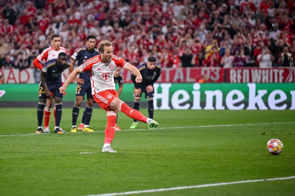 Harry Kane scores from the penalty spot