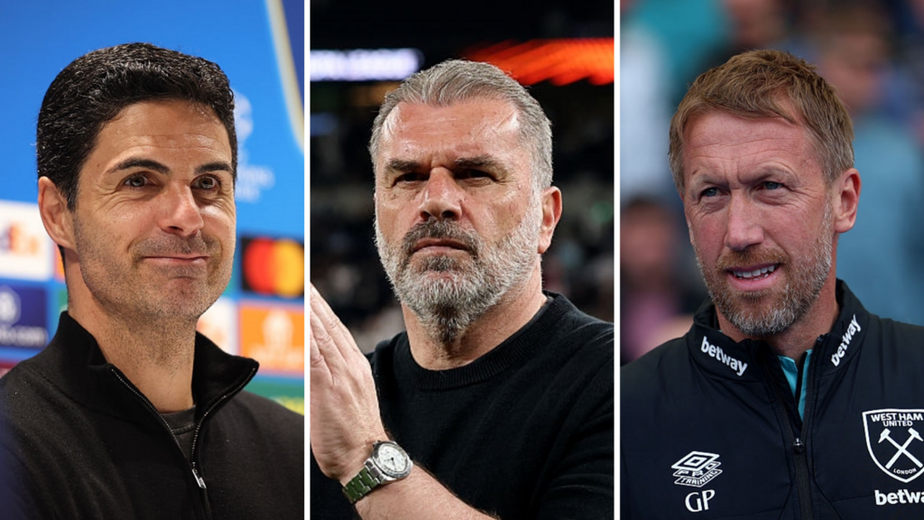 Arteta, Postecoglou & Potter