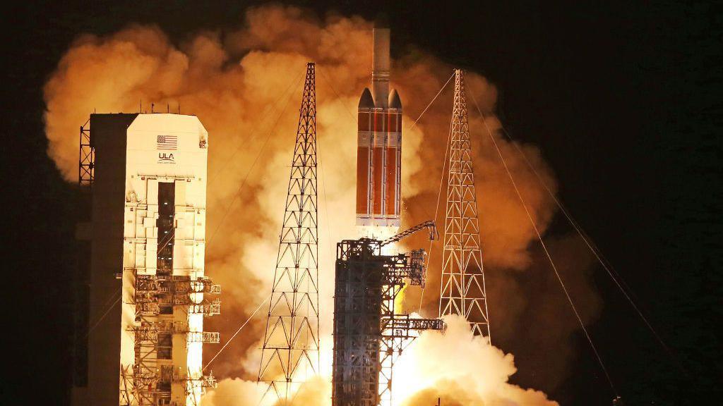 Rocket launch of the Parker Solar Probe in August 2018