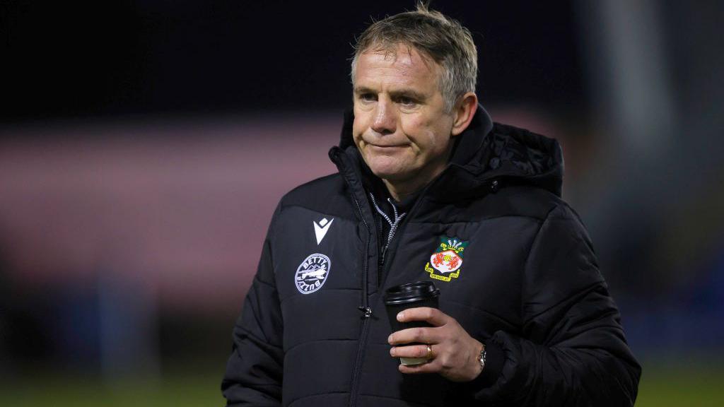 Wrexham manager Phil Parkinson looks on during the Sky Bet League One match between Shrewsbury Town FC and Wrexham AFC 