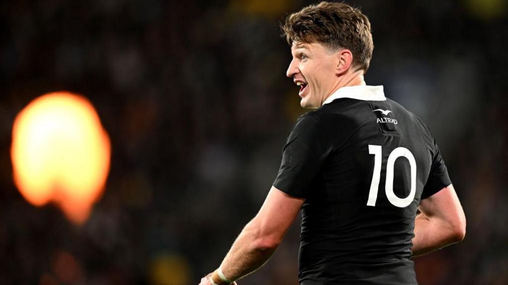 Beauden Barrett wearing 10