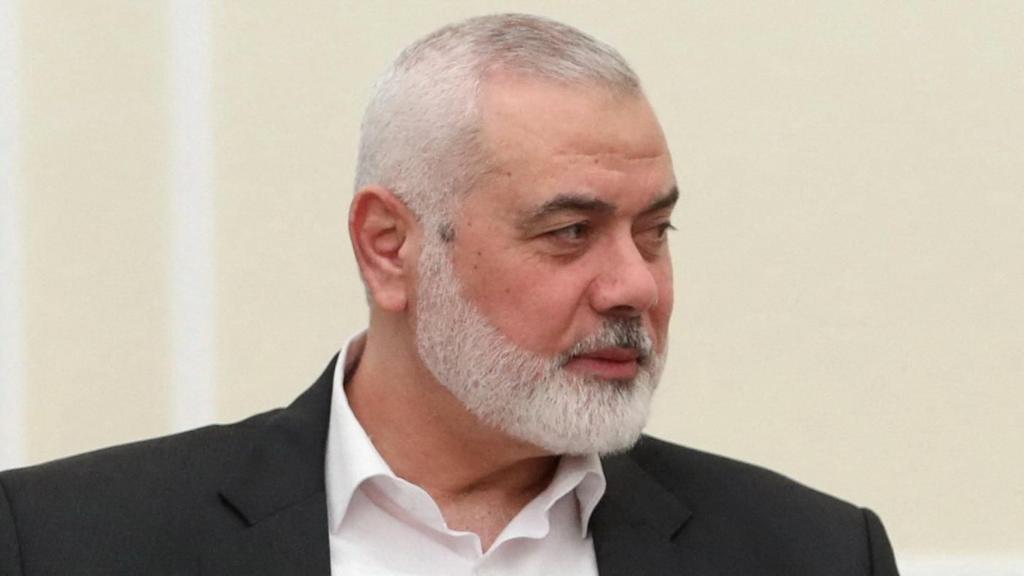 Ismail Haniyeh pictured on 30 July