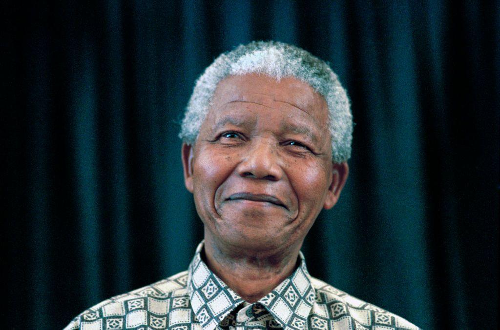 nelson mandela smiling