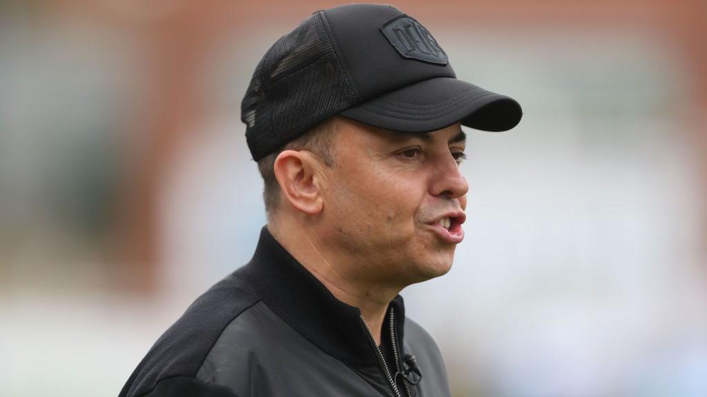 Dorking Wanderers manager Marc White during the Vanarama National League match between Hartlepool United and Dorking Wanderers 