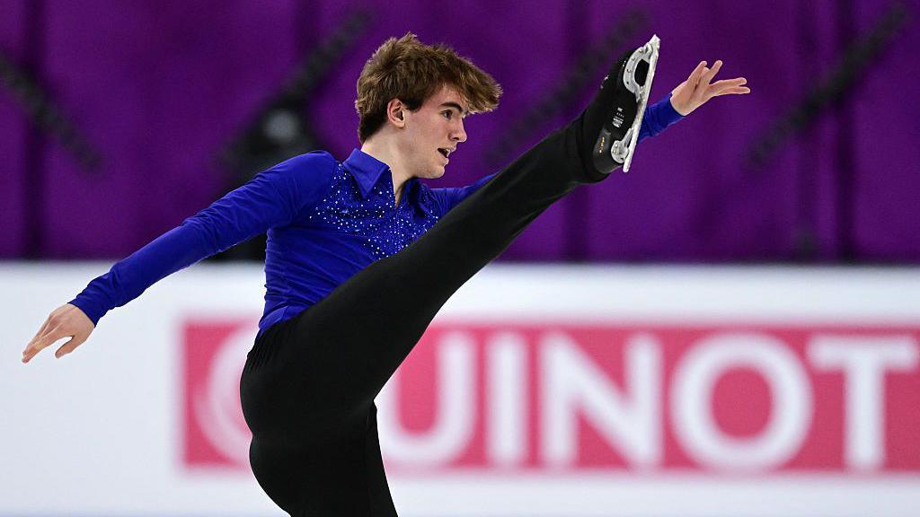 Britain's Edward Appleby performs 