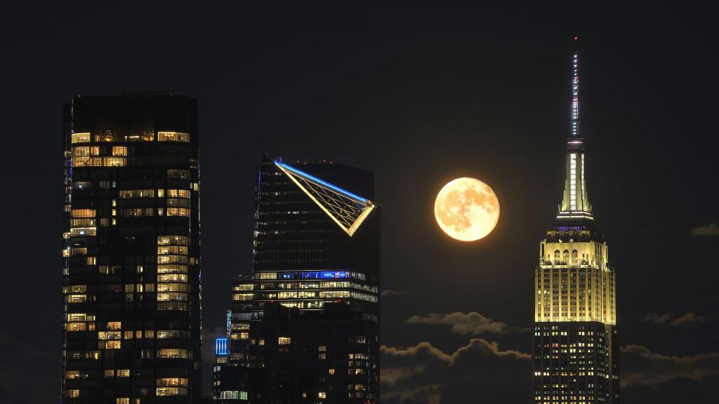 The Sturgeon Moon, captured over New York City in August 2024.