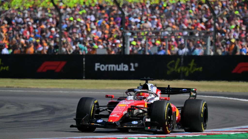 Ferrari's Charles Leclerc during the British Grand Prix